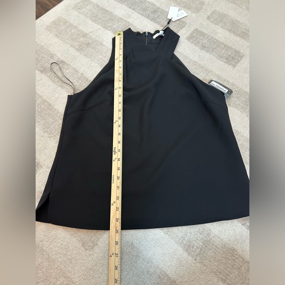 MILLY Preston Cady Assymetric Halter Top Black NWT (Size L) - Picture 9 of 10